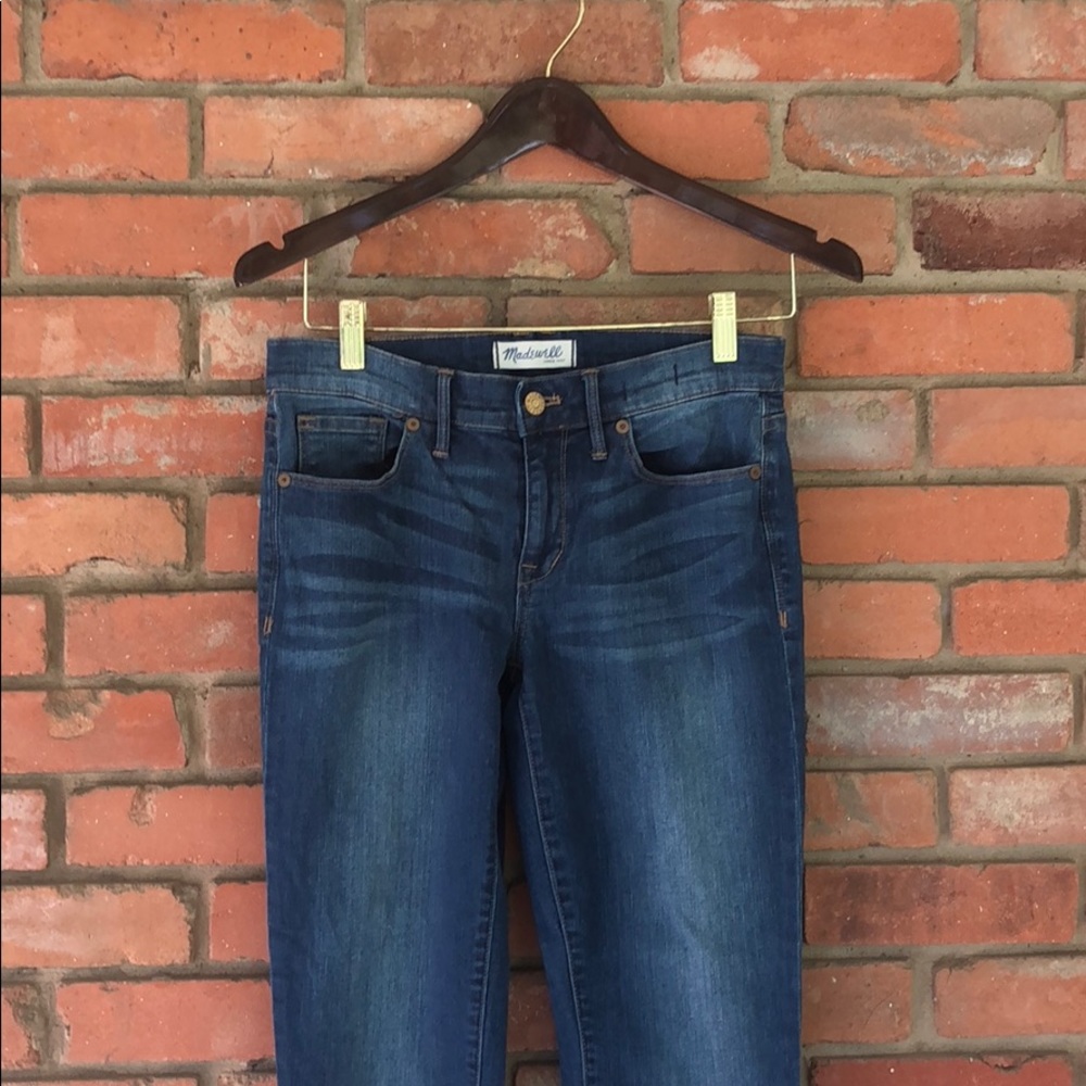 Madewell jeans sz 27 skinny skinny ankle w zipper